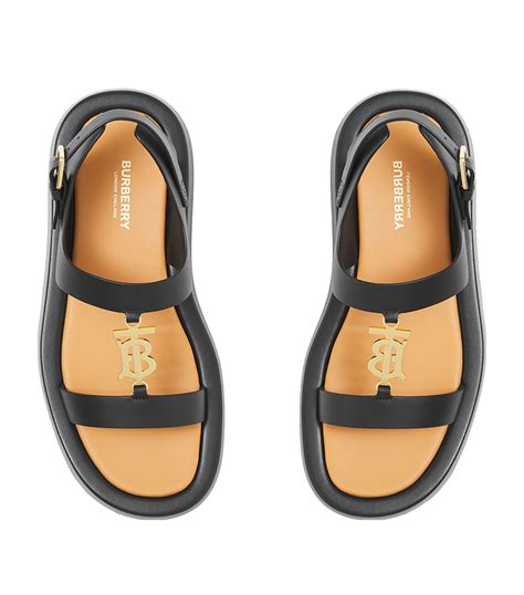 burberry leather sandals